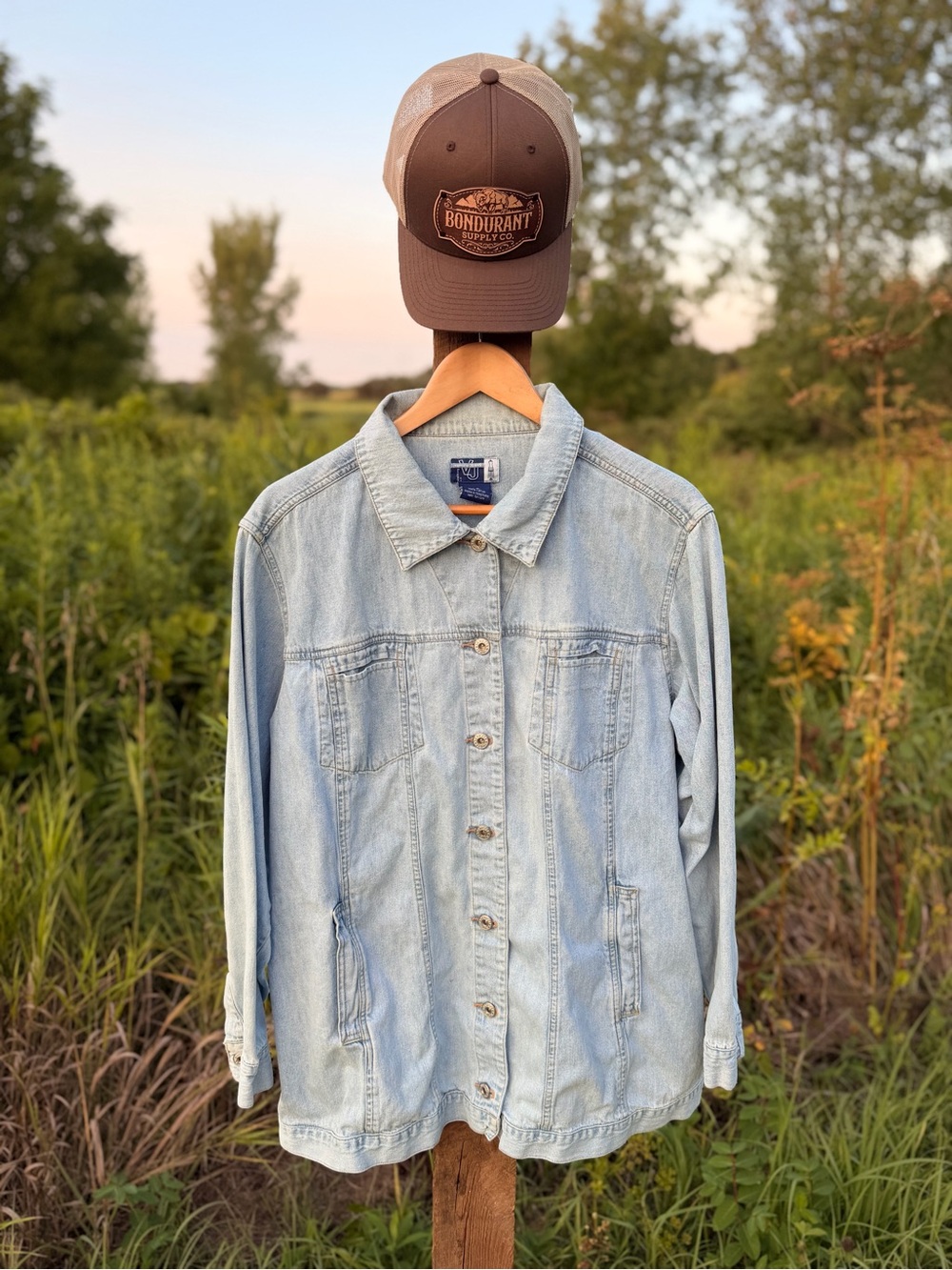 Venezia Jeans Clothing Co. - Light Wash Denim button down shirt